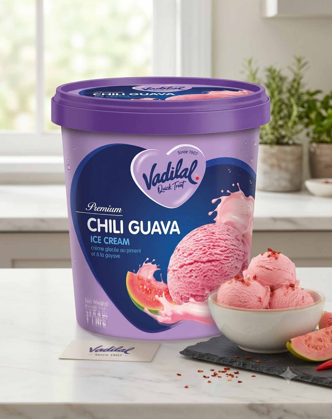 Vadilal Chili Guava Ice Cream (1L 33.8fl.oz)