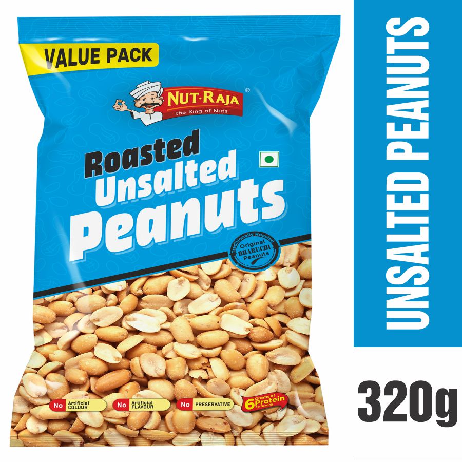 Nut-Raja Roasted Unsalted Peanut (320g  11.28oz)
