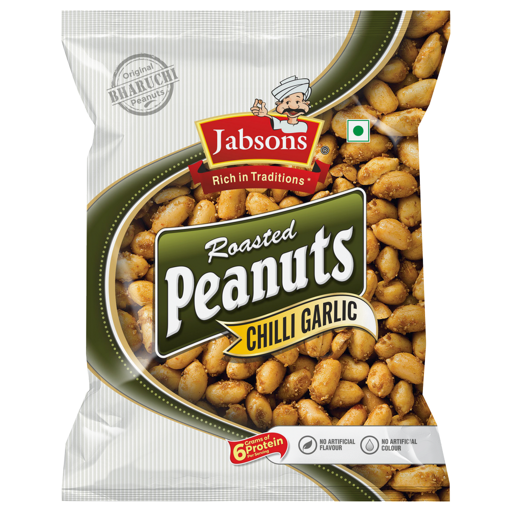 Jabsons Roasted Peanuts Chilly Garlic (140g  4.94oz)
