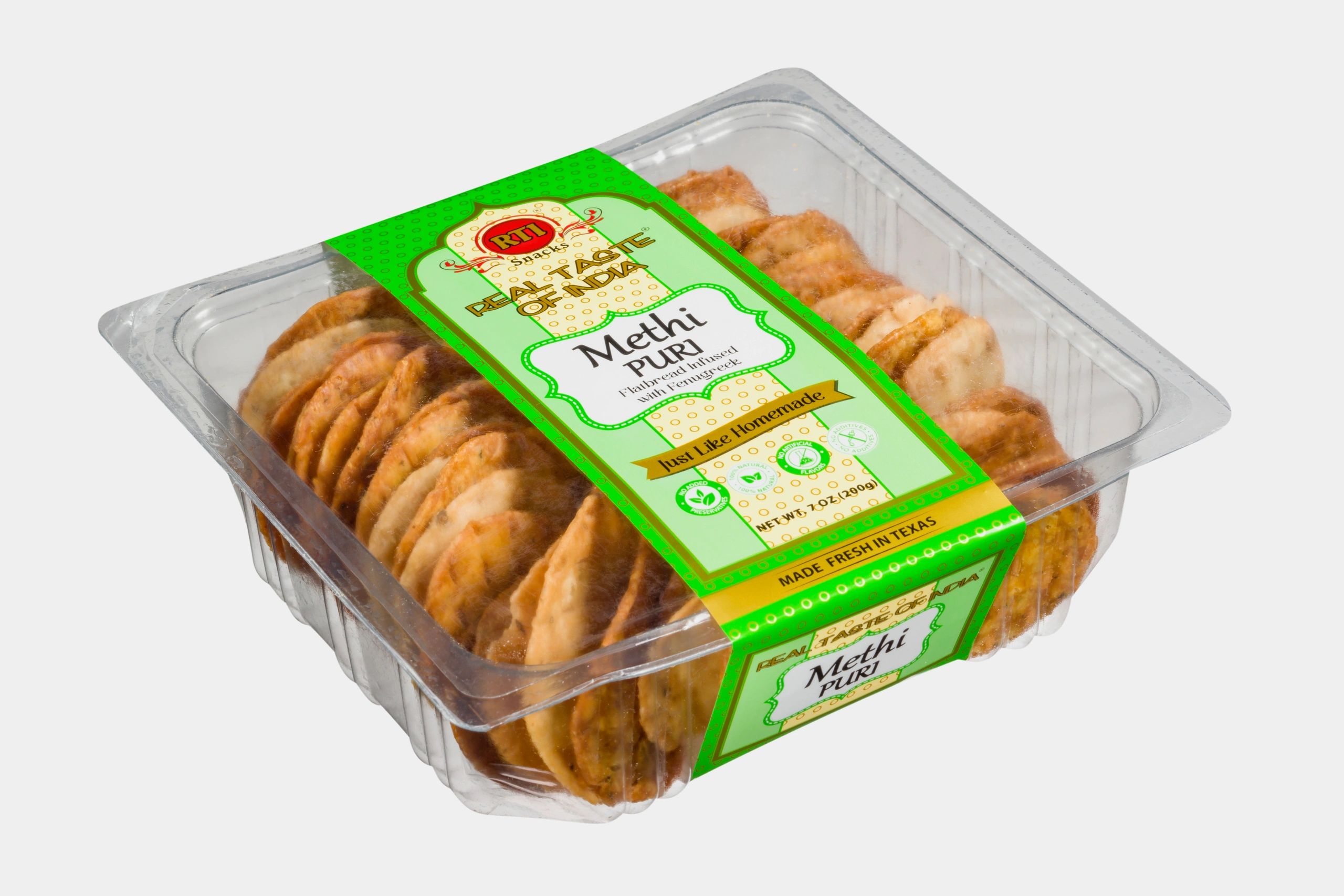 RTI Snacks Methi Puri (200g 7oz)