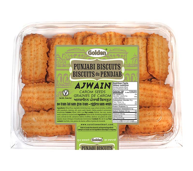 Golden Punjabi Ajwain Biscuits (680g  24oz)