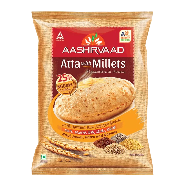 Aashirvaad Atta with Millets (4.5kg 10lb)