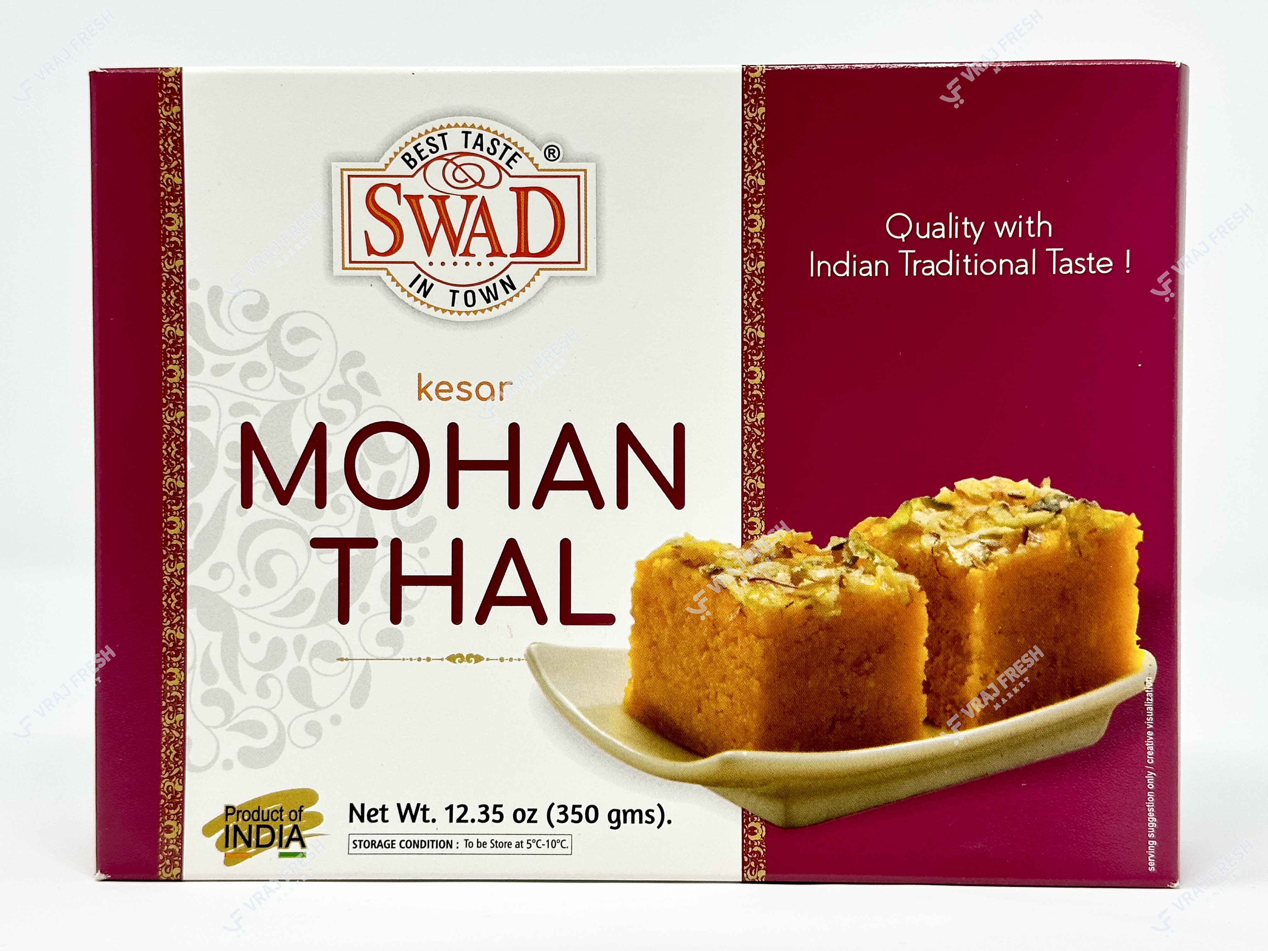 Swad Kesar Mohanthal (350g  12.35Oz)