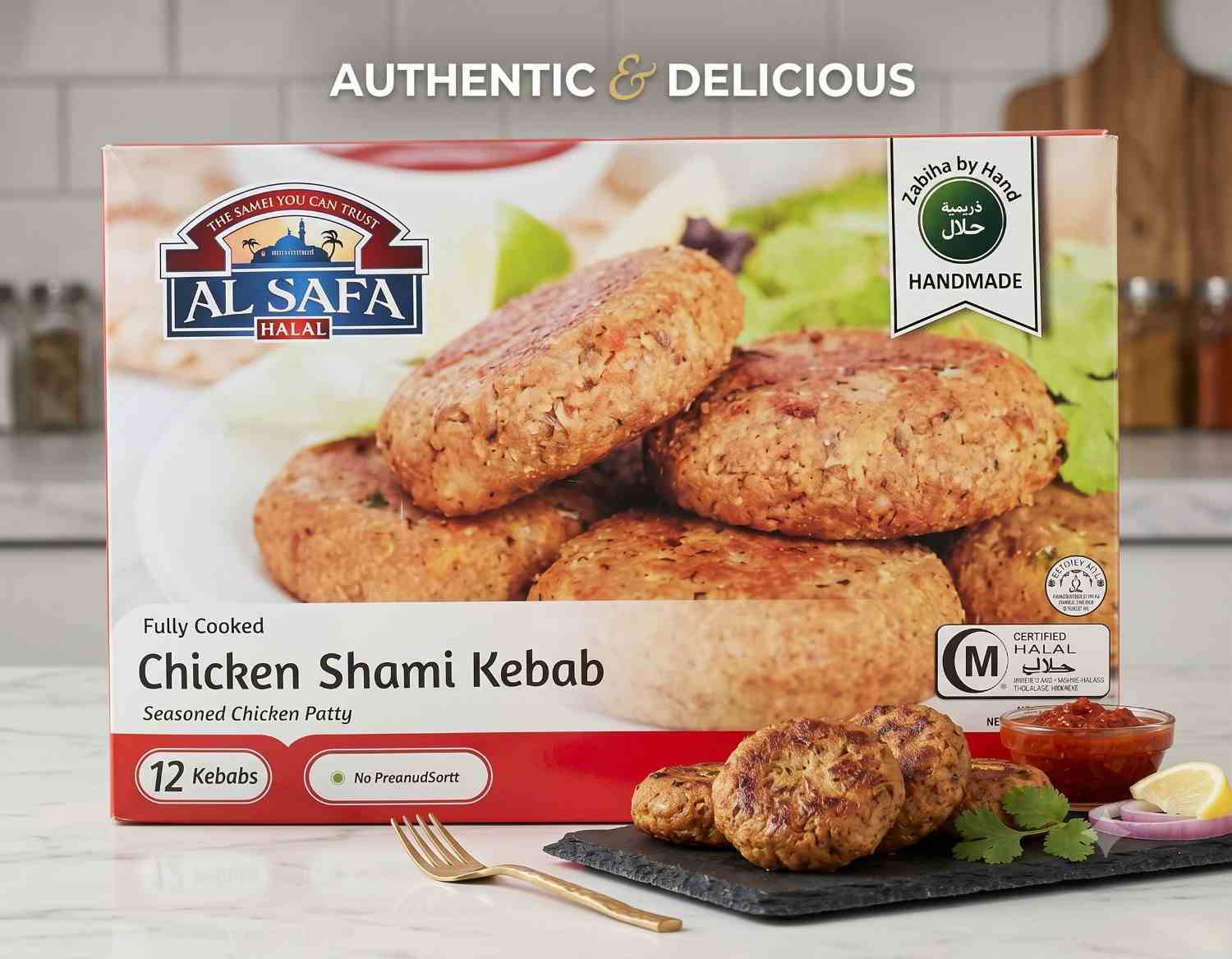Al Safa Chicken Shami Kebab (340g, 12oz)