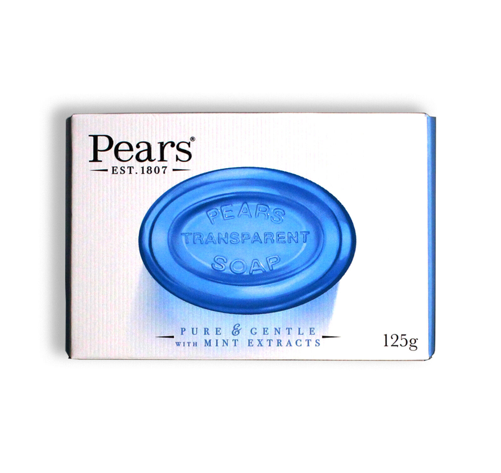 Pears Transparent Soap With Mint (Blue) (125g  4.4Oz)