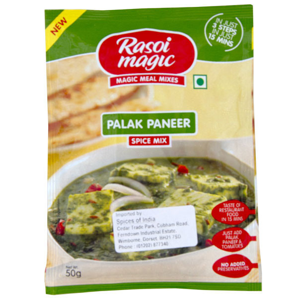 Rasoi Magic Palak Paneer Masala (50g  1.76Oz)