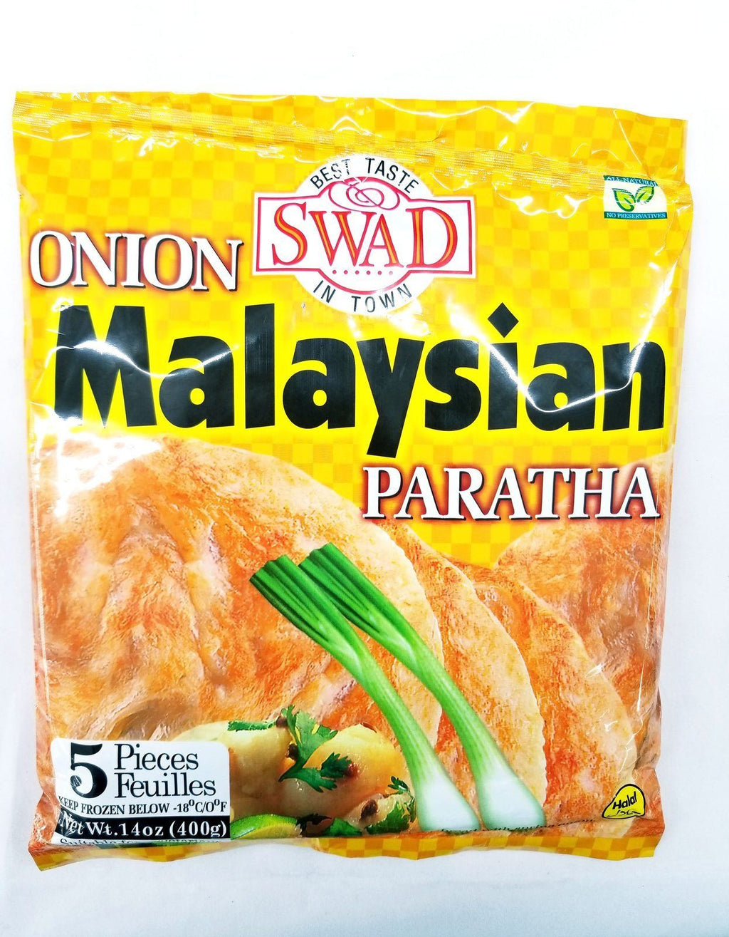 Swad Onion Malaysian Paratha  5 Pcs (400g  14Oz)
