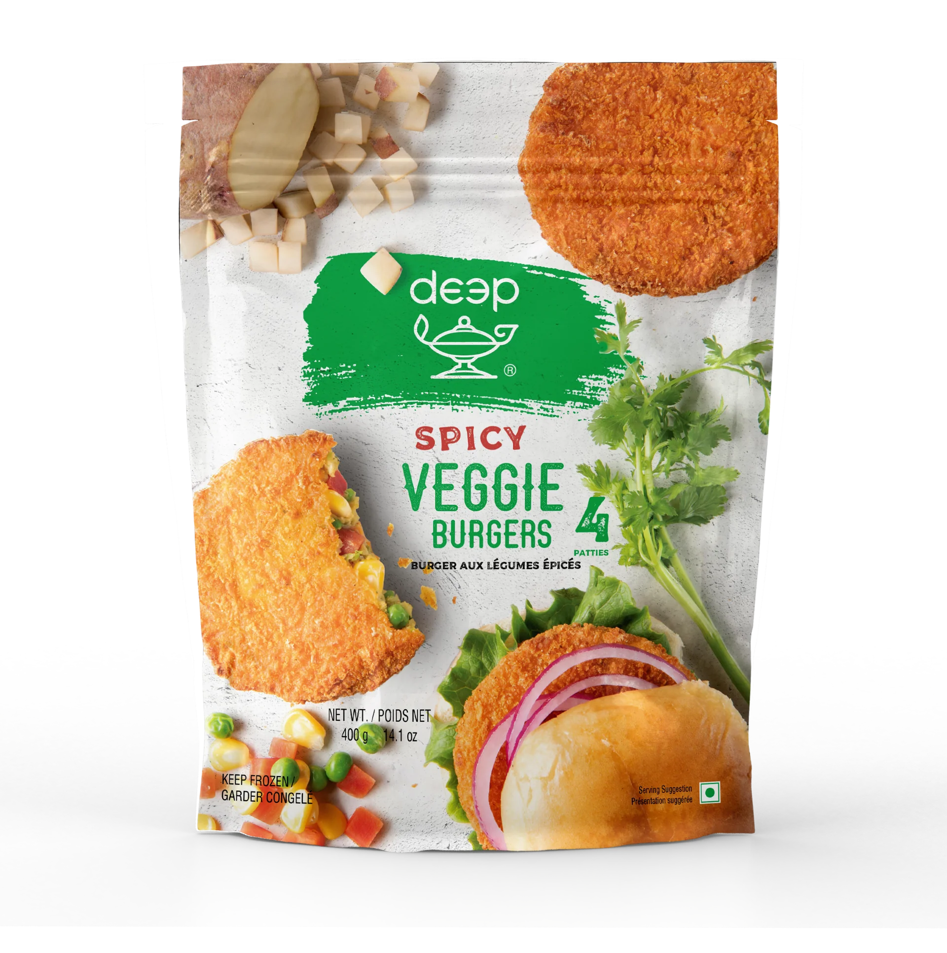 Deep Spicy Veggie Burgers