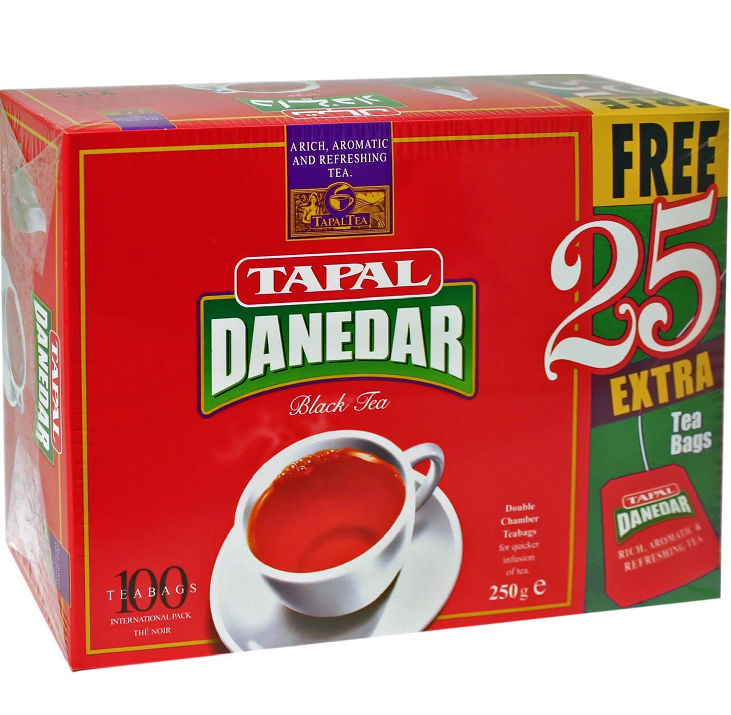 Tapal Danedar Black Tea  100 Tea Bags (250g  8.81Oz)