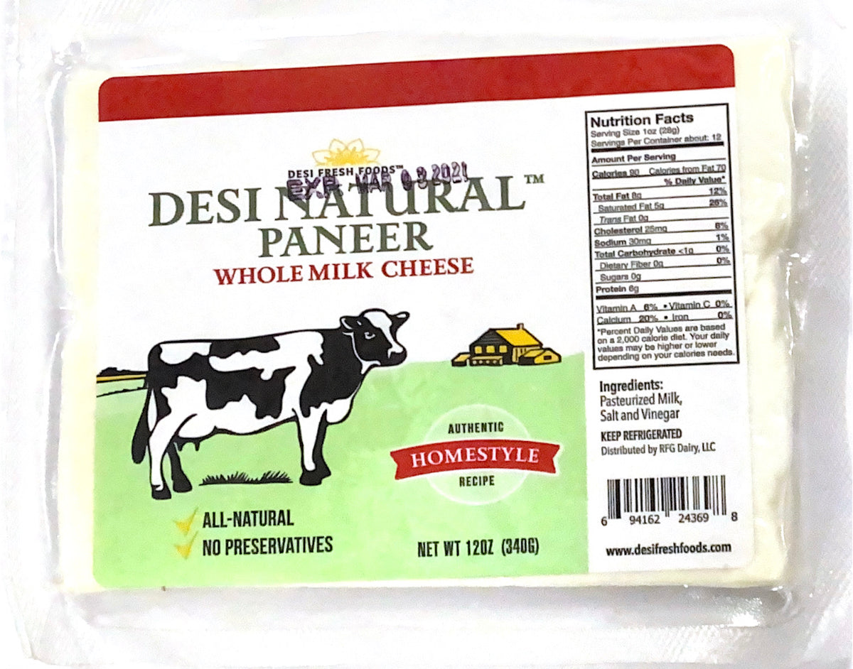 Desi Natural Homestyle Paneer (340g  12Oz)