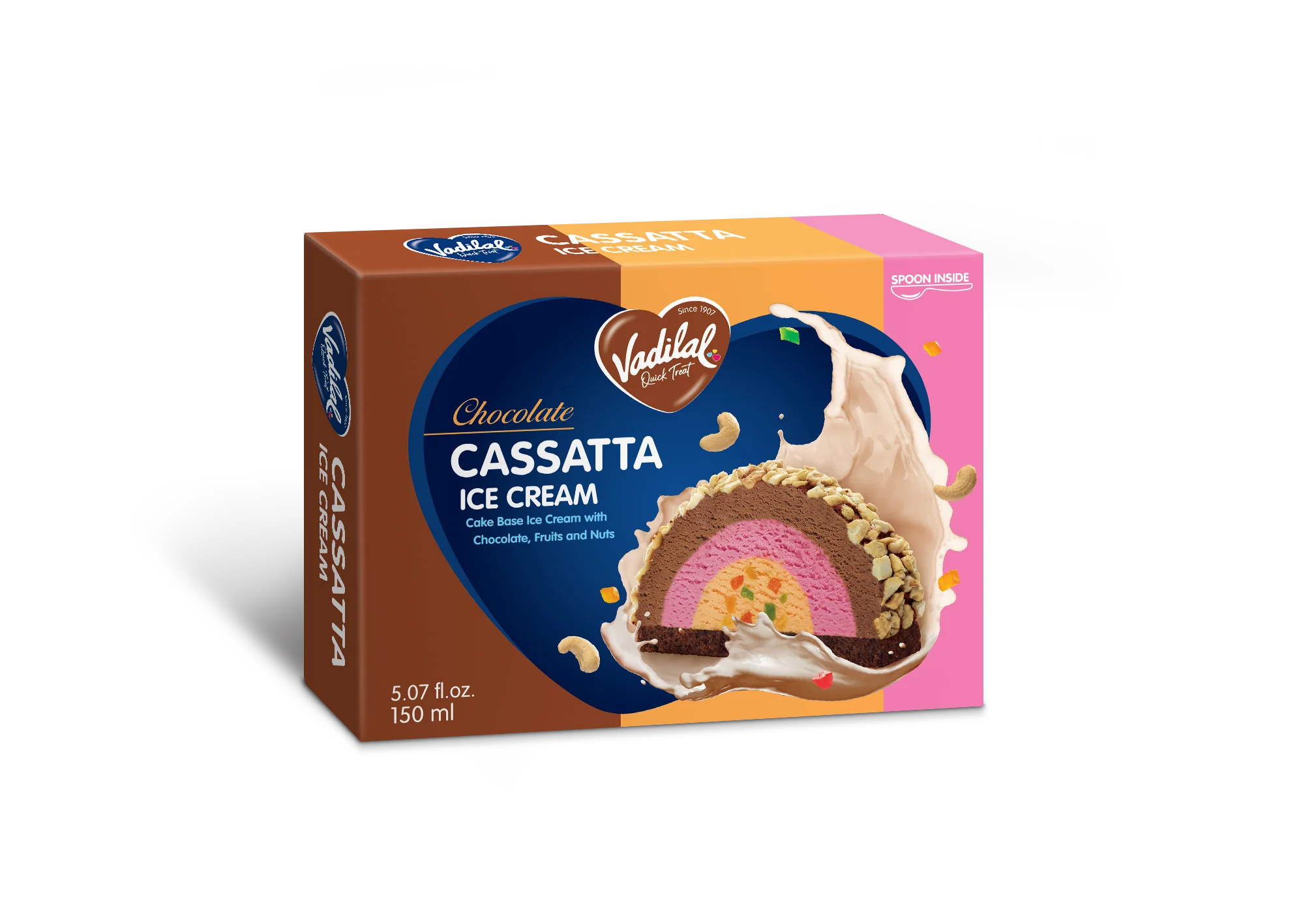 Vadilal Chocolate Cassatta Ice Cream (120ml  4.05Oz)