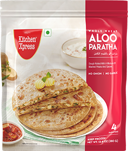 Kitchen Xpress Whole Wheat Aloo Paratha (380g)