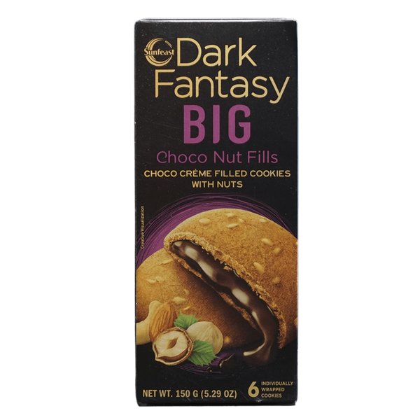 Sunfeast Dark Fantasy Big Choco Nut Fills (150g  5.29Oz)
