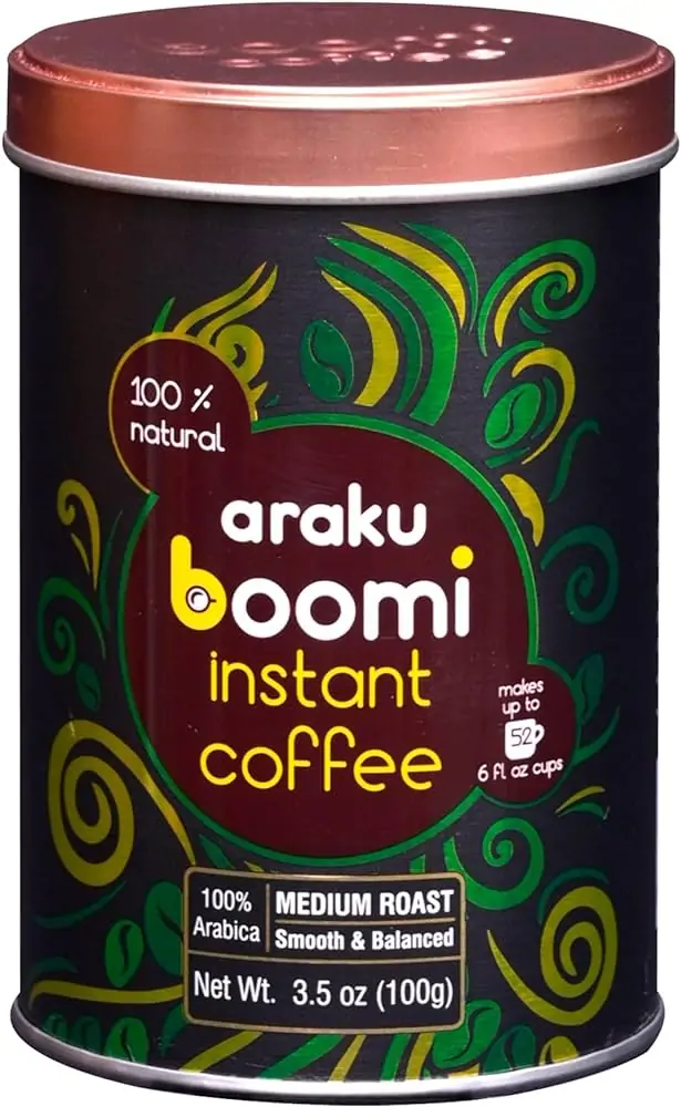 Araku Broomi Instant Coffee Tin (100g  3.5oz)