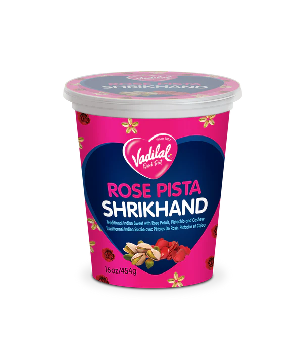 Vadilal Rose Pista Shrikhand (454g  16Oz)