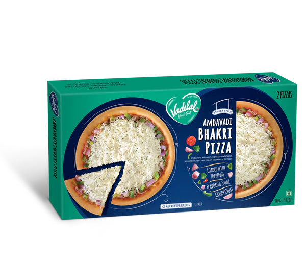 Vadilal Amdavadi Bhakri Pizza  2 pcs (260g  9.17Oz)
