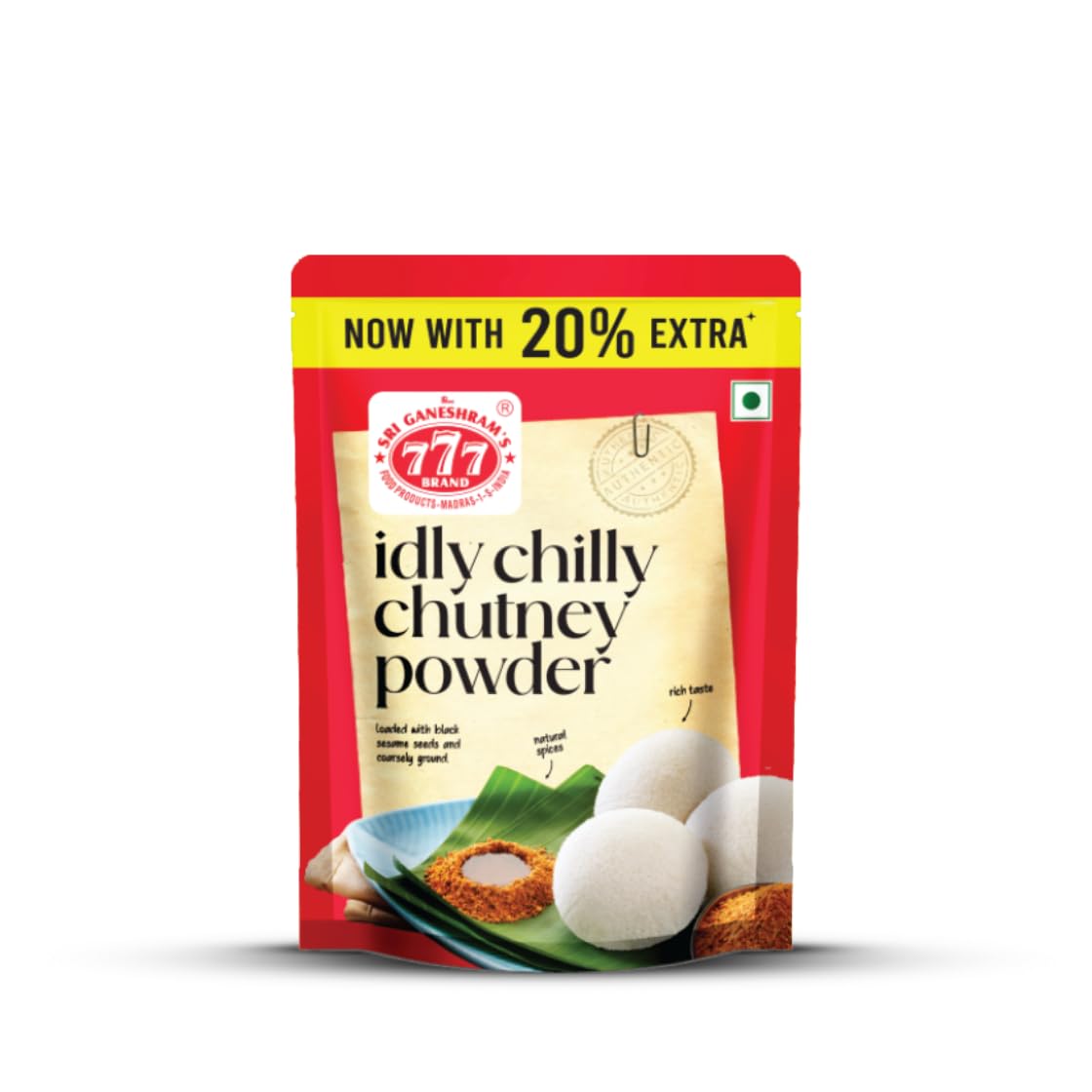 777 Idly Chilly Chutney Powder (165g 5.8oz)