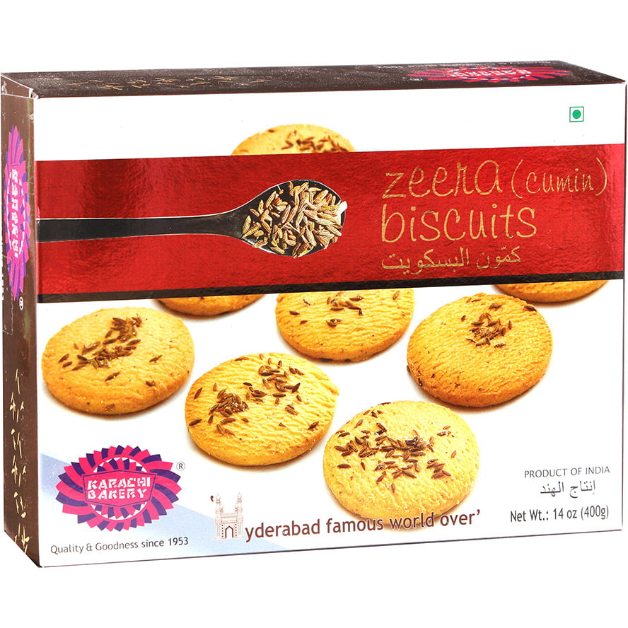 Karachi Bakery Zeera (Cumin) Biscuits (400g  14.10Oz)