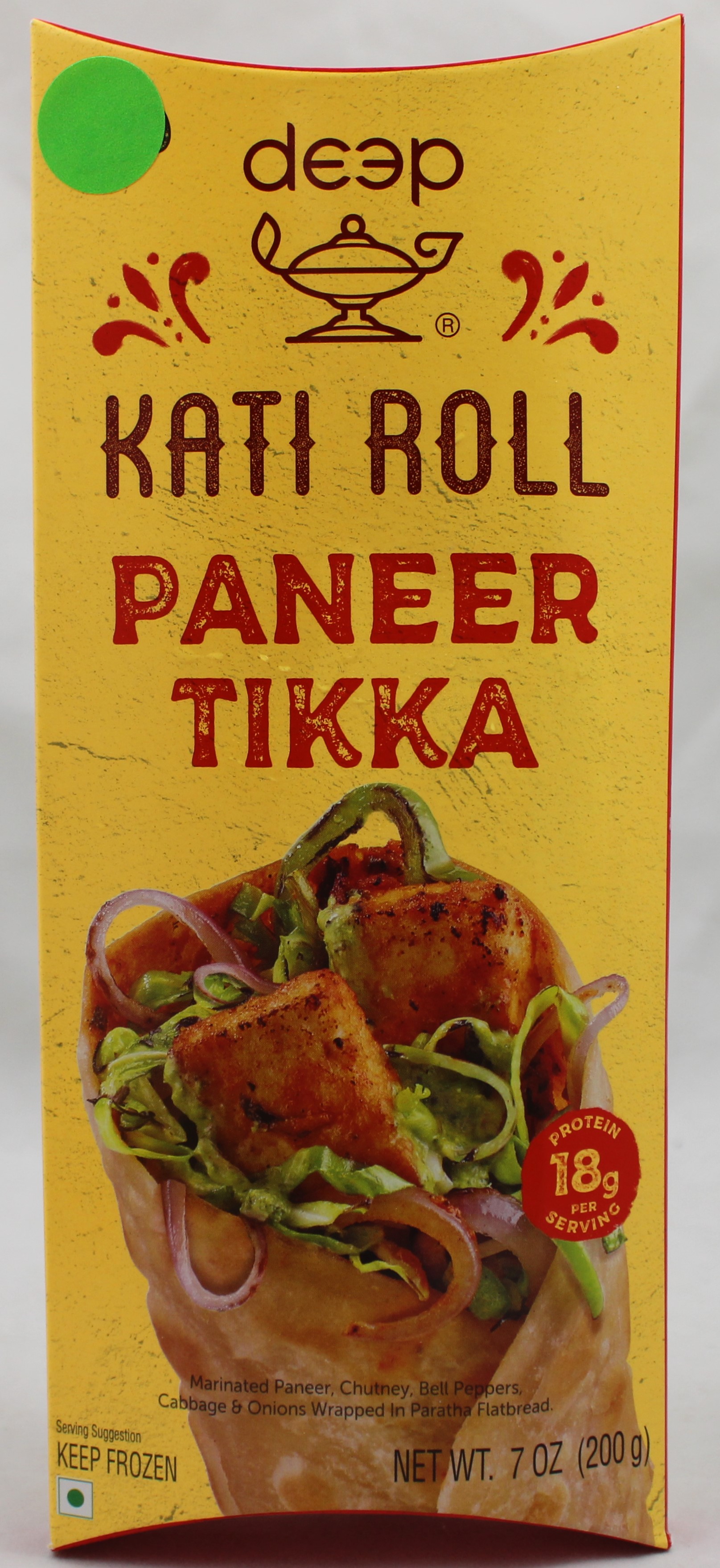 Deep Paneer Tikka Kathi Roll (200g  7Oz)