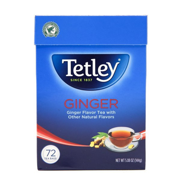 Tetley Ginger Tea  72 Bags (144g  5.08Oz)