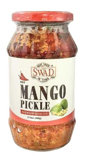 Swad Hot Mango Pickle (500g, 17.6oz)