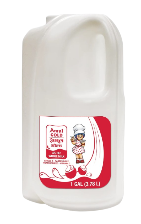 Amul Gold 6% Fat Whole Milk (3.78 Ltr)