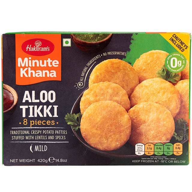 Haldirams Aloo Tikki  8 Pieces (420g  14.8Oz)