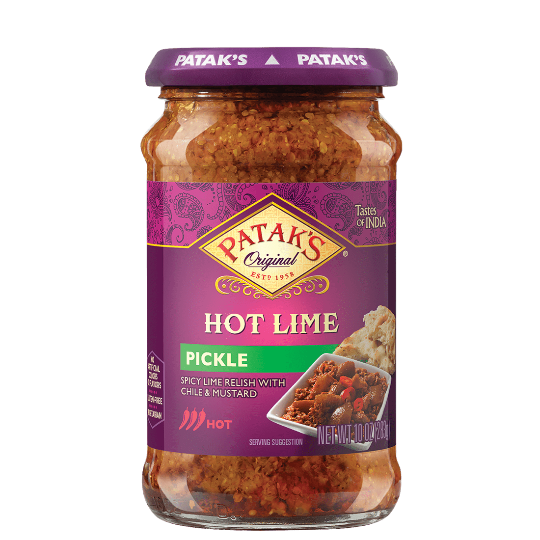 Patak Hot Lime Pickle (283g  10oz)
