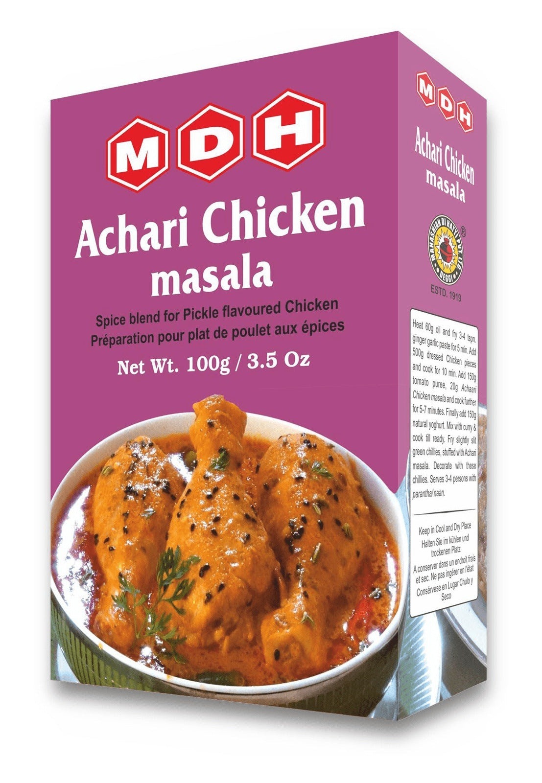 MDH Achari Chicken Masala (100g 3.5oz)