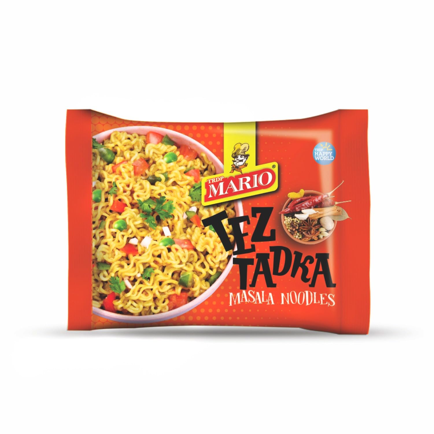 Mario Tez Tadka Masala Noodles Pack of 8 (560g)