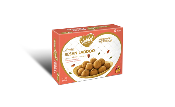Vadilal Besan Laddoo  12 Pcs (340g  12oz)