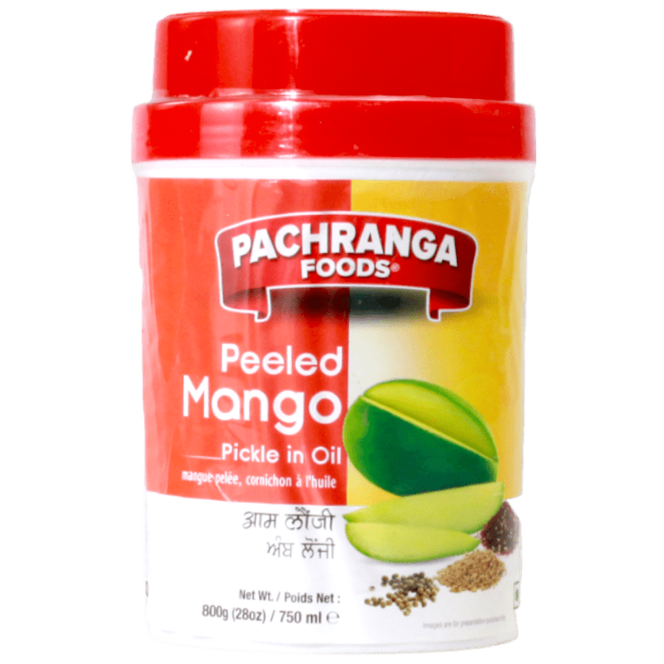 Pachranga Mango Peeled Pickle (800g 28oz)