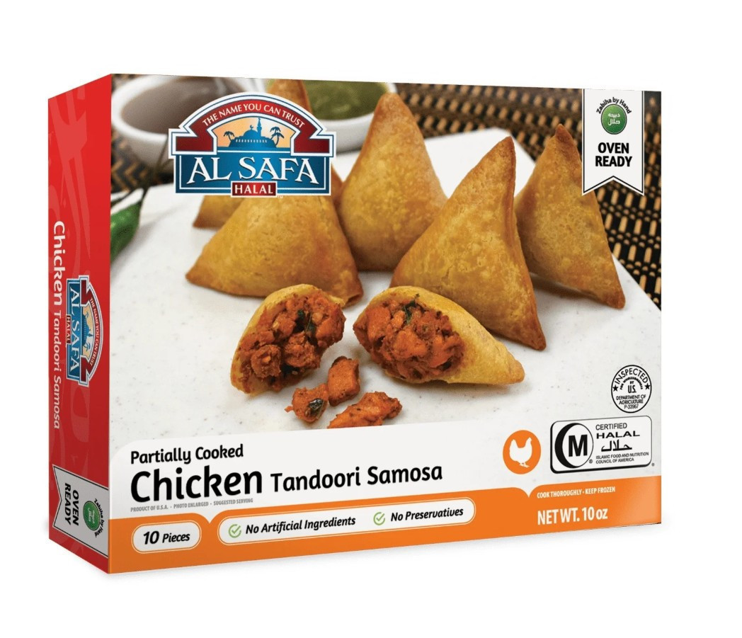 Alsafa Chicken Tandoori Samosa 10 Pieces ( 10oz, 283.5g)
