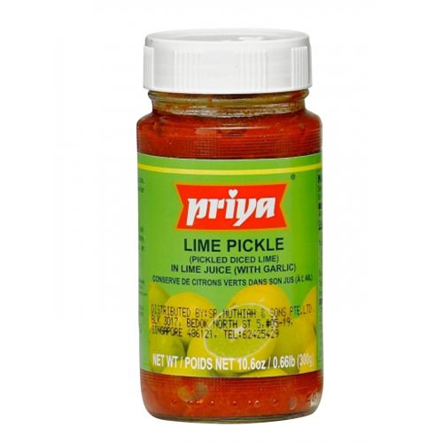 Priya Lime Pickle With Garlic (300G  10.6Oz)
