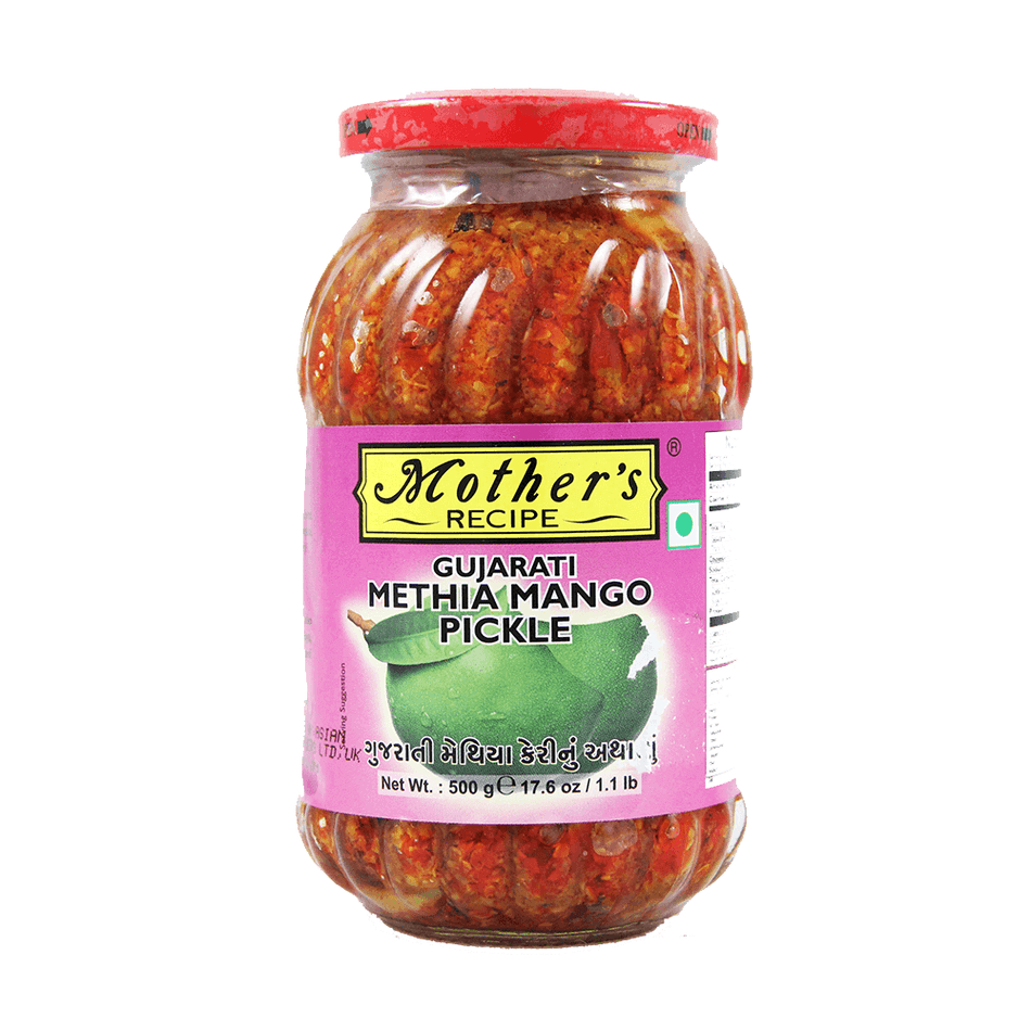 Mothers Gujarati Methia Mango Pickle  1.1Lb (500G  17.6Oz)