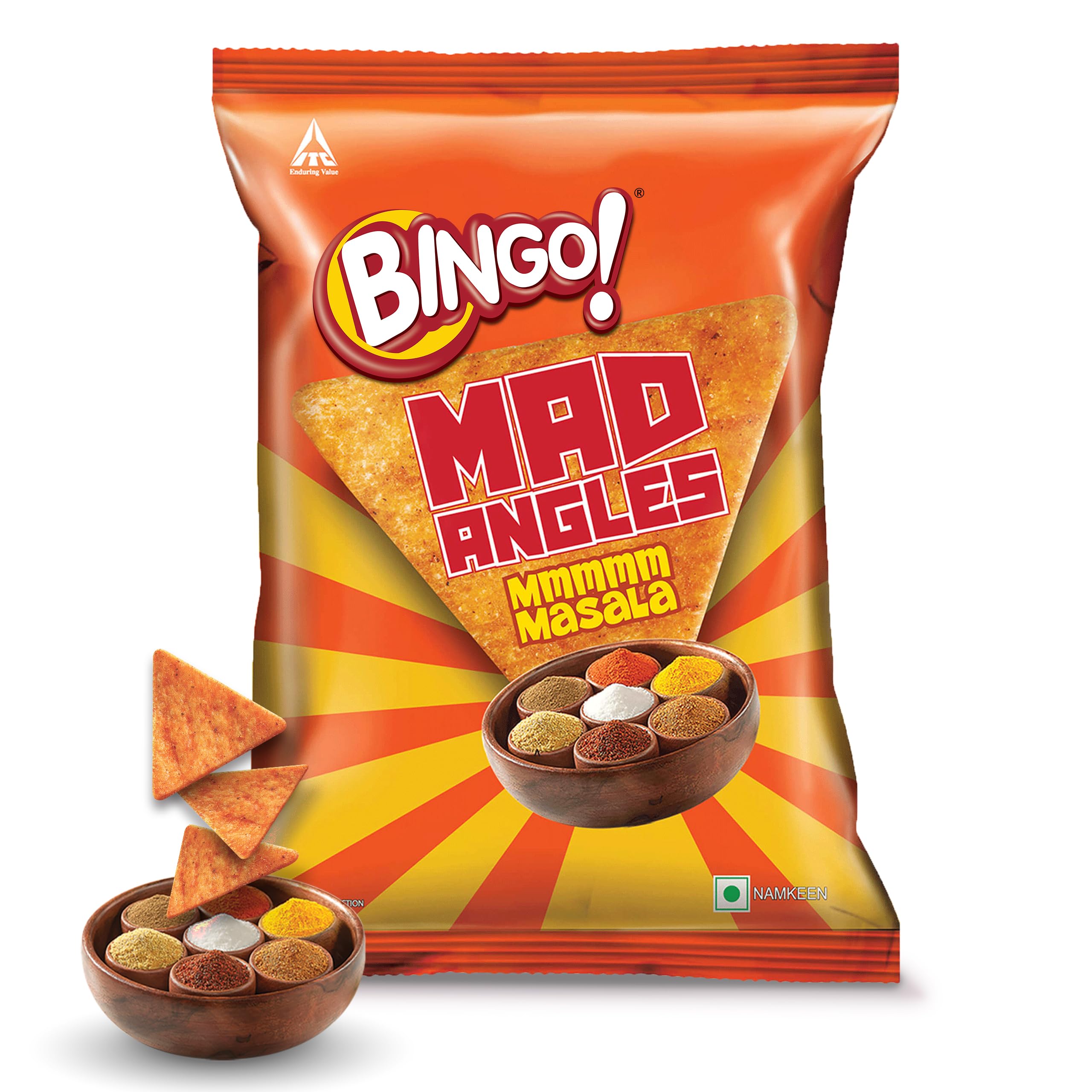 Bingo Mad Angles Mmm Masala (64g, 2.26oz)