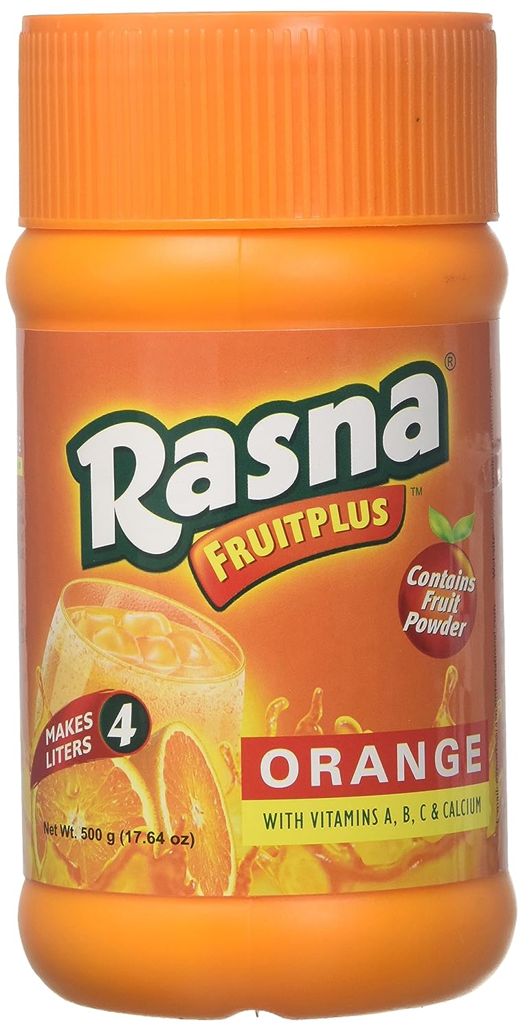 Rasna Fruit Plus Orange (500g  17.6oz)
