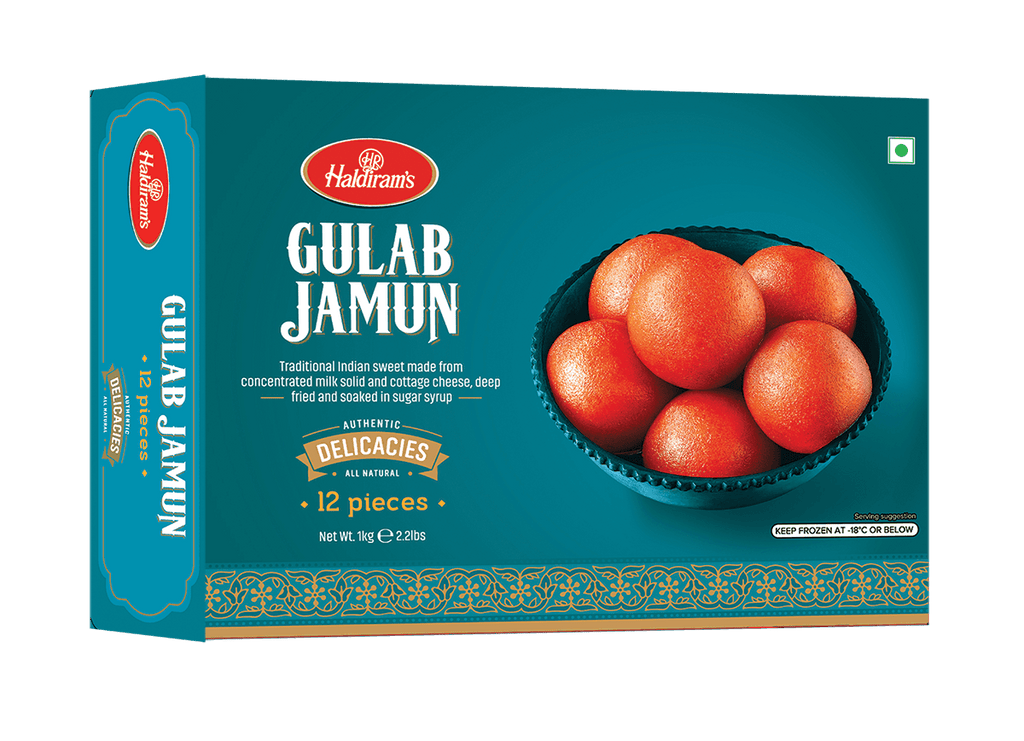 Haldiram Gulab Jamun 12 Pcs (1Kg  2.2 lbs)