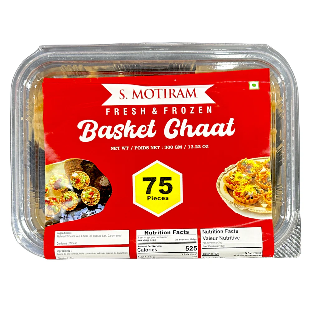 S.Motiram Basket Chaat 75 Pcs (300g 13.22Oz)