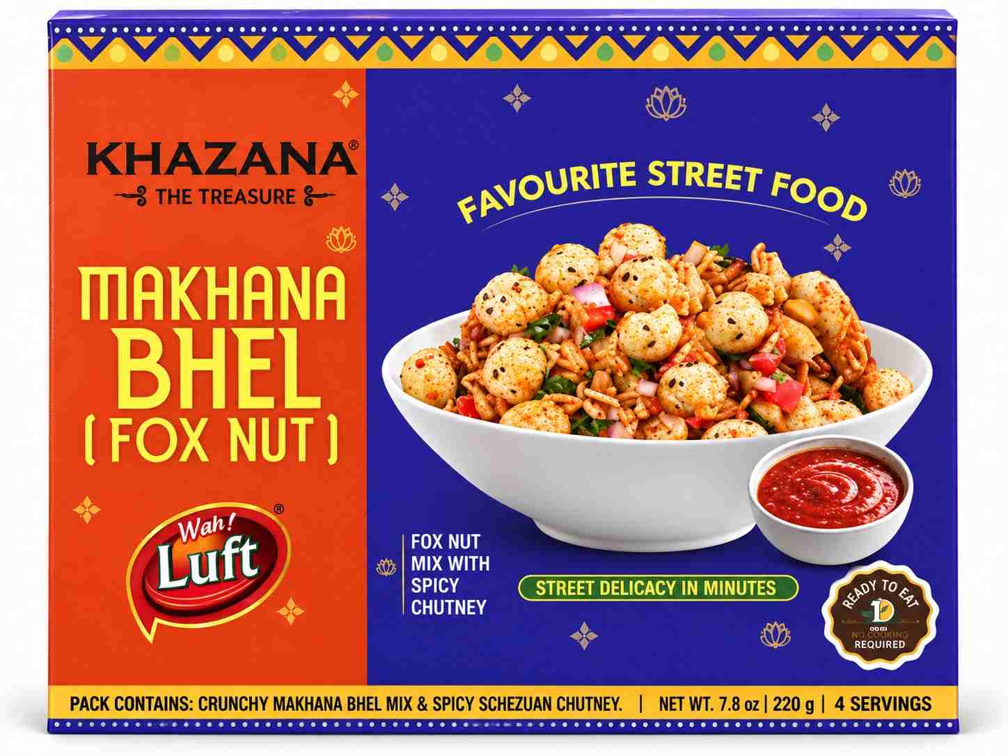 Khazana Makhana Bhel Kit (220g 7.8oz)
