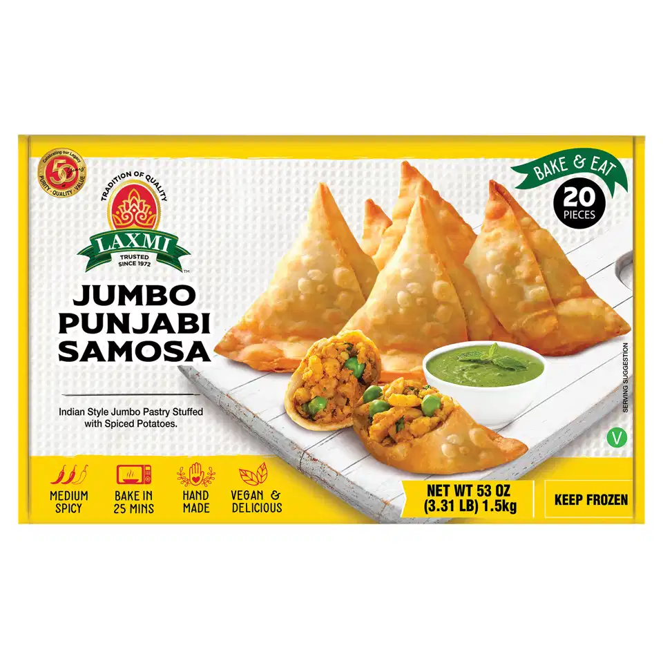 Laxmi Jumbo Punjabi Samosa  20 pcs (1.5kg  53Oz)