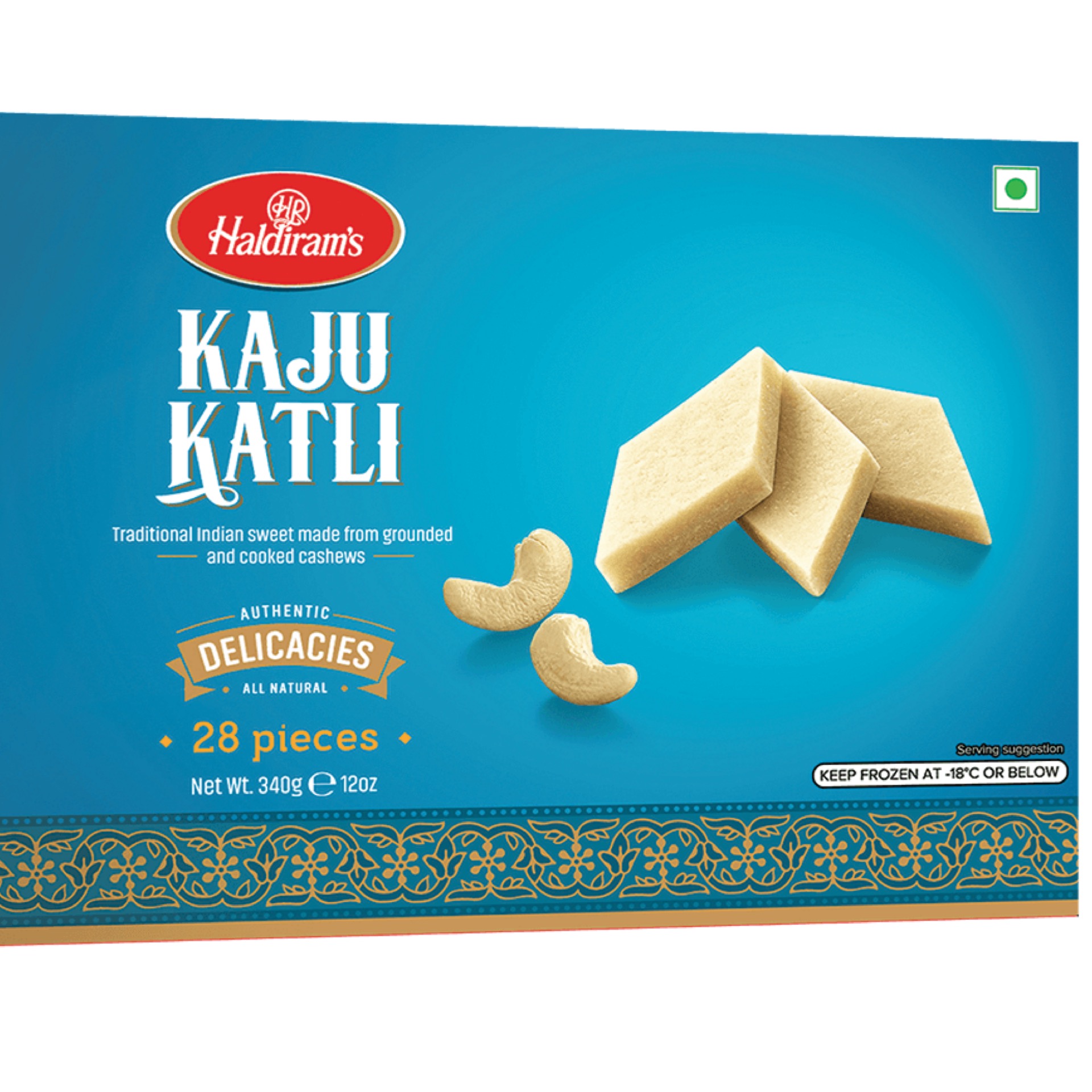 Haldiram Kaju Katli  28 Pcs (340g  12Oz)