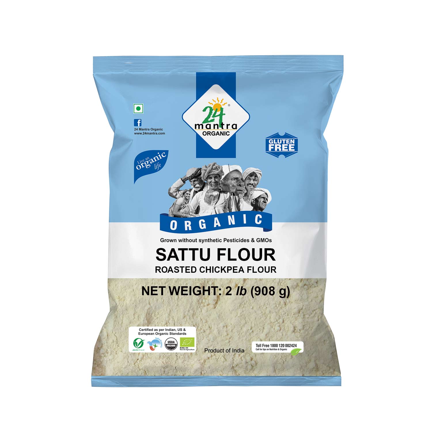 24 Mantra Organic Sattu Flour (2lb, 908g)