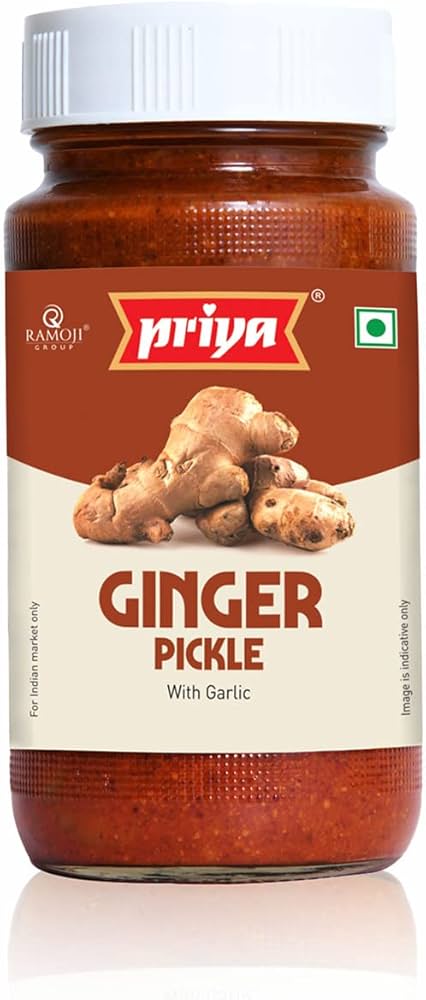 Priya Ginger Pickle With Garlic (300g 10oz)
