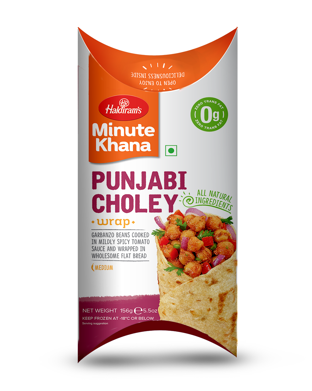 Haldirams Punjabi Choley Wrap (156g  5.5Oz)