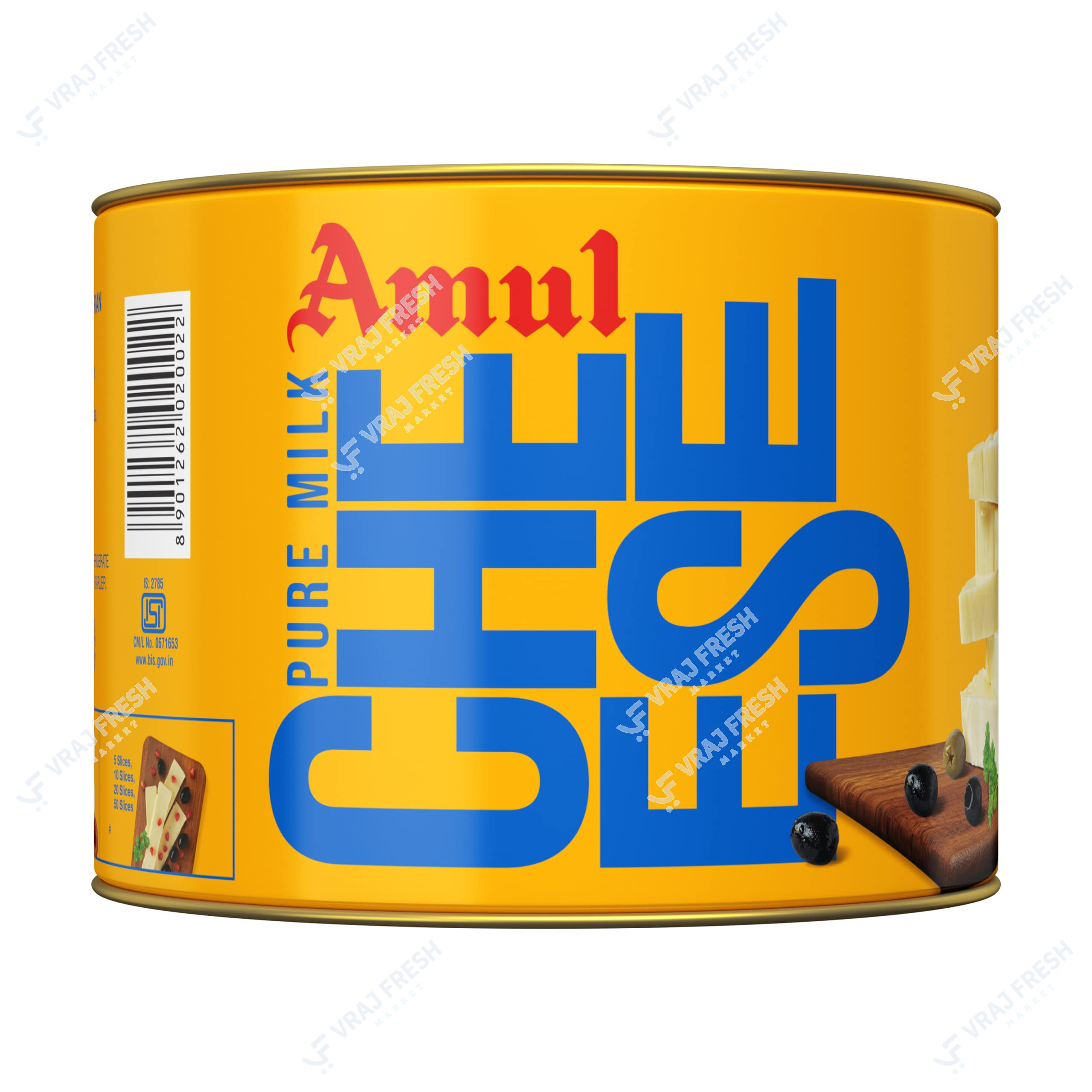 Amul Cheese Can (400g  14.11Oz)
