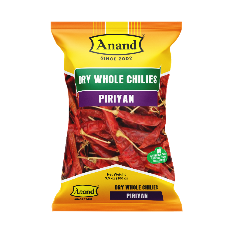Anand Dry Whole Chilies Piriyan (100g  3.5oz)