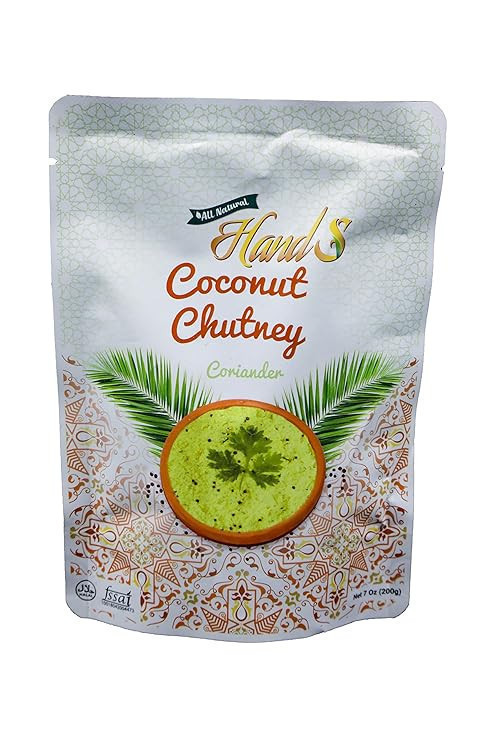 Hands Coconut Chutney Coriander (200g, 7oz)