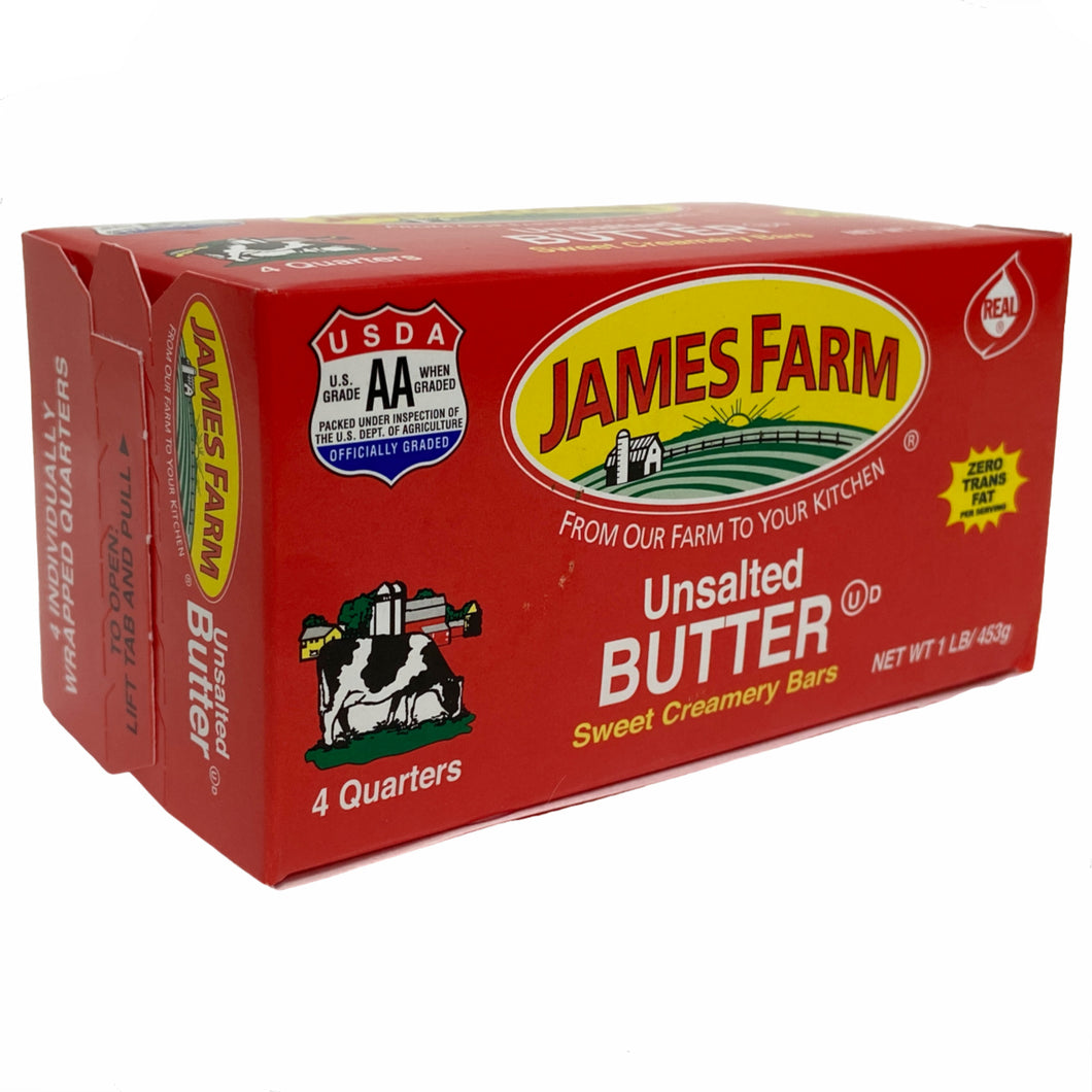 James Farm Unsalted Butter (1Lb  453g)