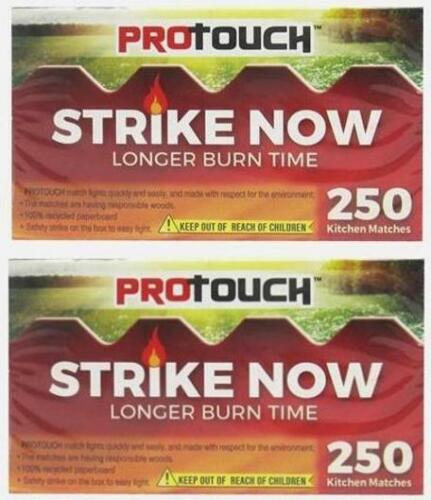 Protouch Strike Now  Matches Box (2 Pack  250 Each)